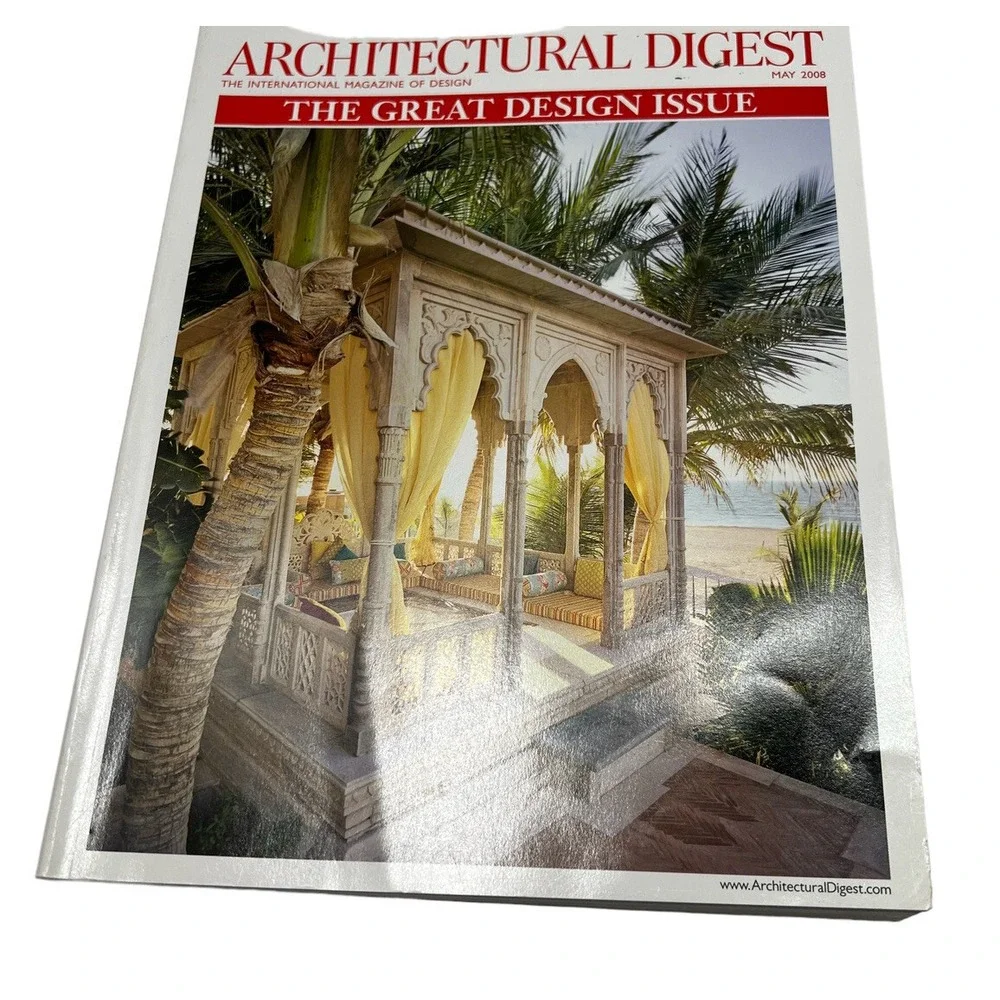 Architectural Digest Book 2008 Lot of 4 Paperback Decoration Magazines
